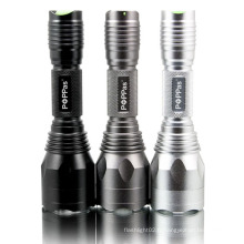 Rechargeable 3W CREE Xr-E Q5 Camp de chasse ou Tactical Black / Silver / Gun LED Light Poppas-C10